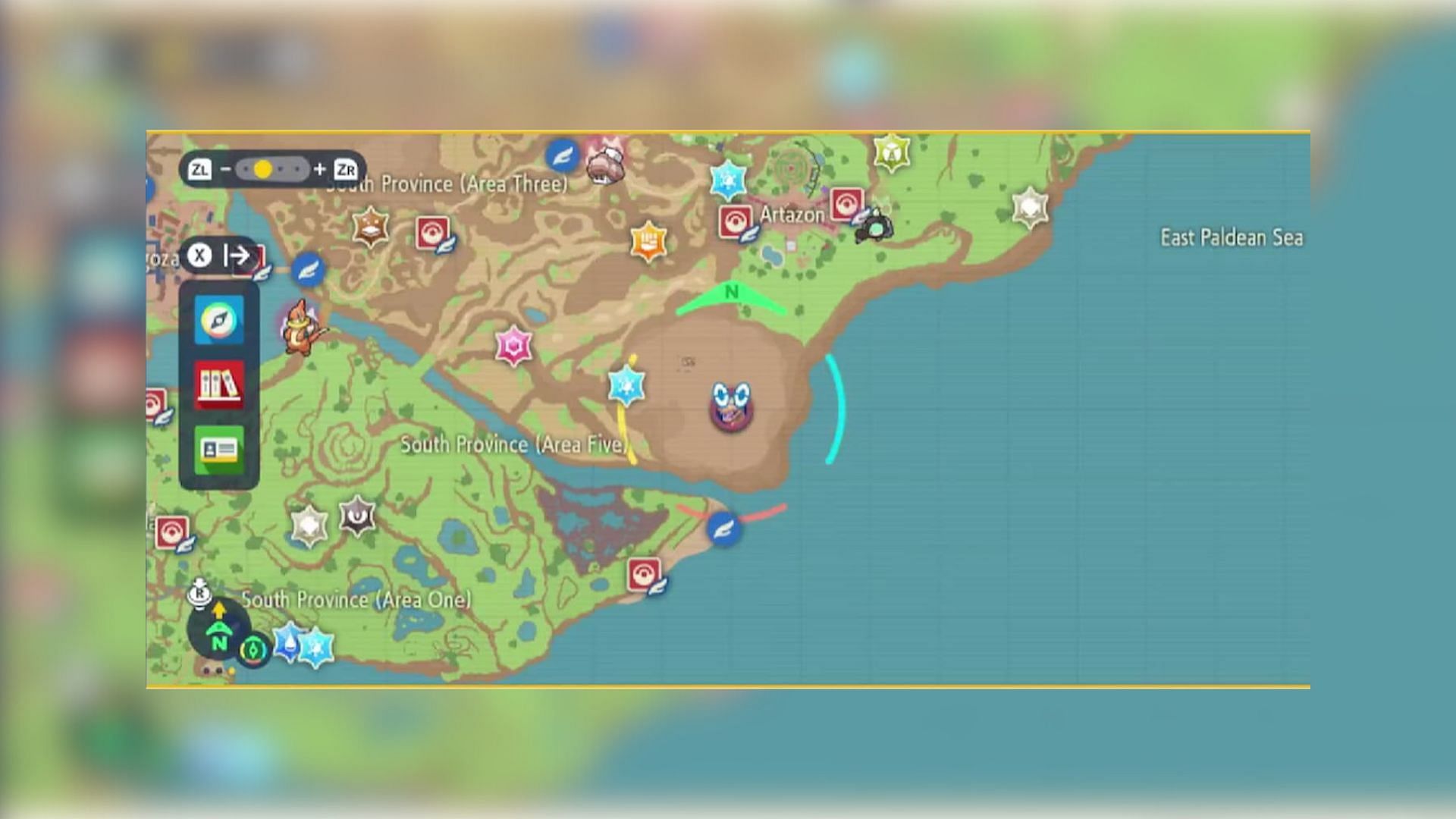 Zekrom's exact location (Image via The Pokemon Company)